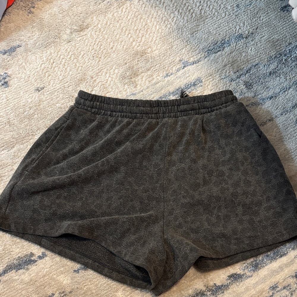 VS Black Leopard Print Shorts